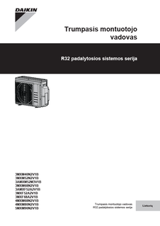 3MXM-N, 3AMXM-M, 3AMXF-A, 3MXF-A, 4MXM-N, 5MXM-N_4PLT600463-1_2019_10_Installer reference guide_Lithuanian download